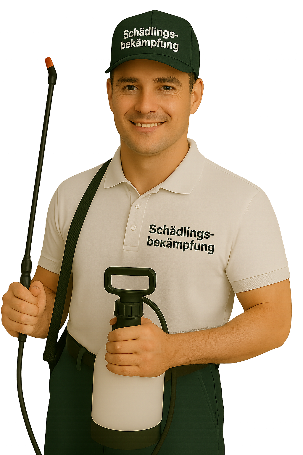 Schädlingsbekämpfer mit Spray - Schädlingsbekämpfung Fabeos transparent